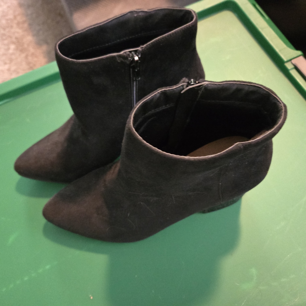 Torrid Black Suede Ankle Booties